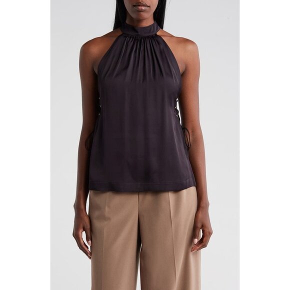 Scotch and Soda Tops - Scotch and Soda Halter Neck Top w/Criss Cross Detail in Black Size 36/ US 4